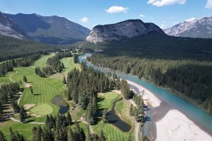 Banff Springs 8th Aerial